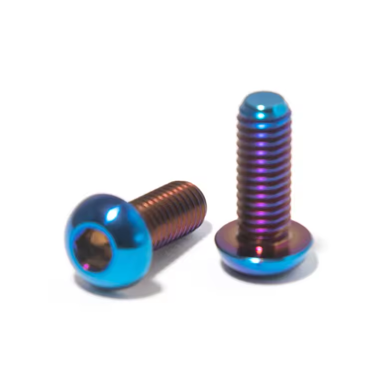Grade 5 Titanium Bolt Kit for Heybike Villain — Burnt Blue