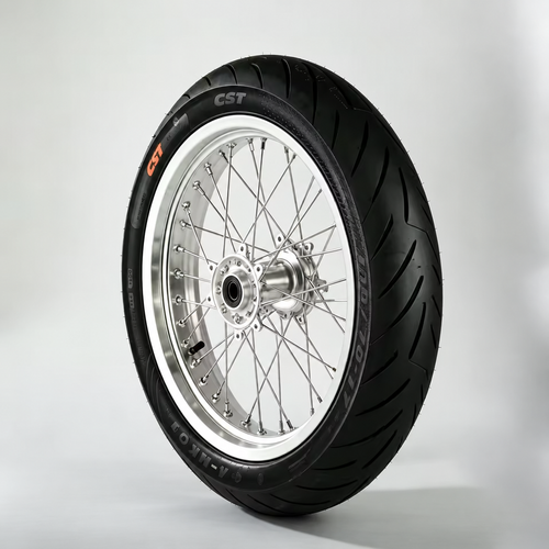 17-Inch Silver Supermoto Wheel Set for Sur-Ron Light Bee