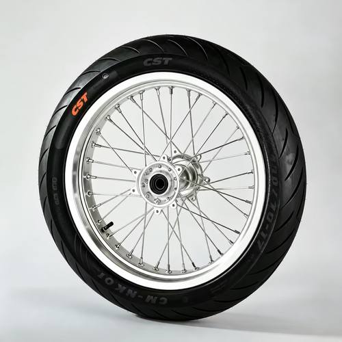 17-Inch Silver Supermoto Wheel Set for Sur-Ron Light Bee