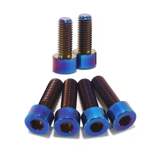 Grade 5 Titanium Bolt Kit for Tuttio Soleil 01 — Burnt Blue